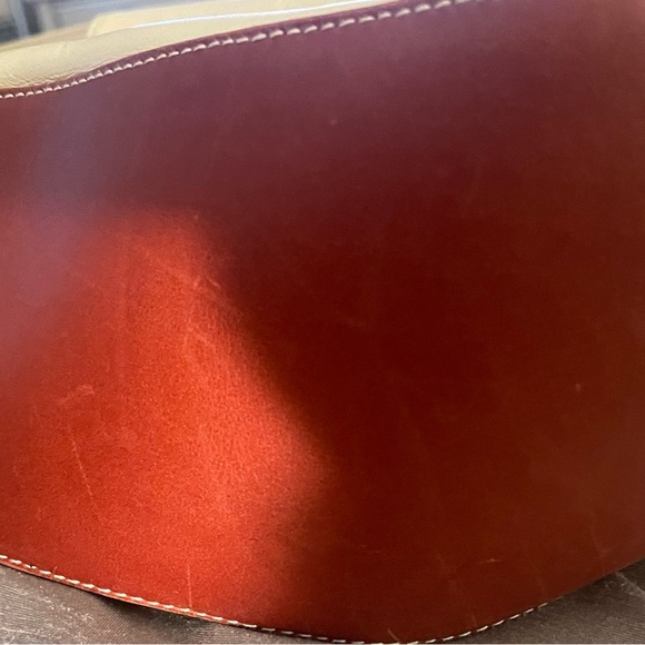 Giancarlo Macucci GM Bag Made in Italy Ivory & Brown Bag - Picture 7 of 16